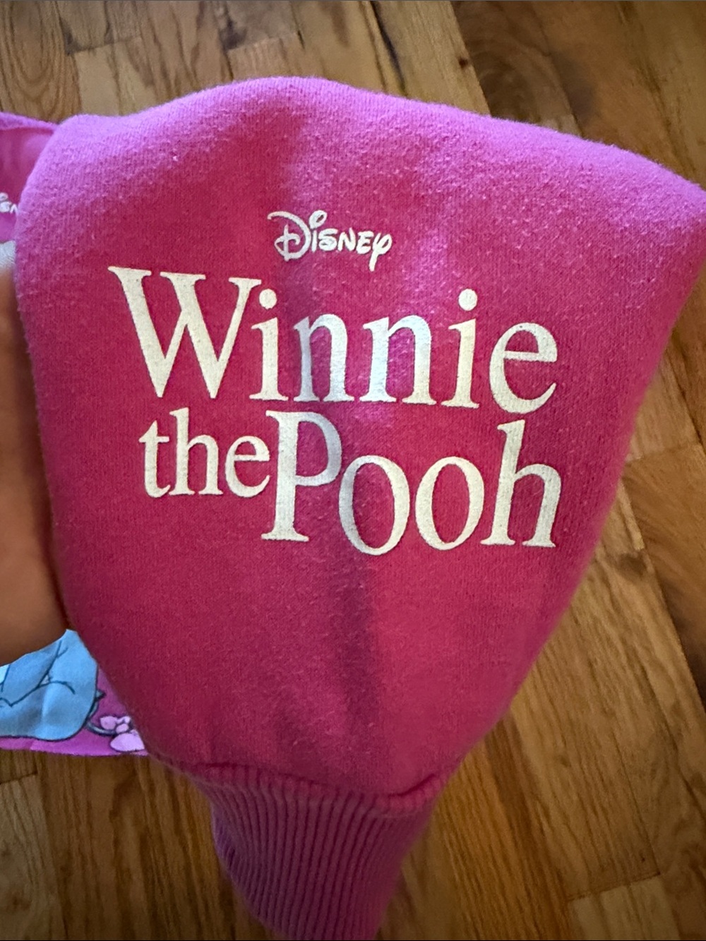 Disney Winnie the Pooh Pink Crop Sweatshirt - Picture 4 of 5